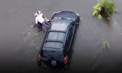 Drone video captures Florida woman's rescue after she got stuck in rising waters during Debby aftermath