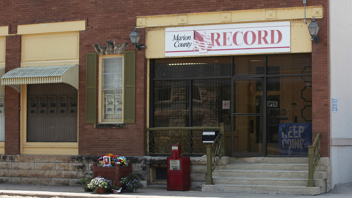 The offices of the Marion County Record weekly newspaper