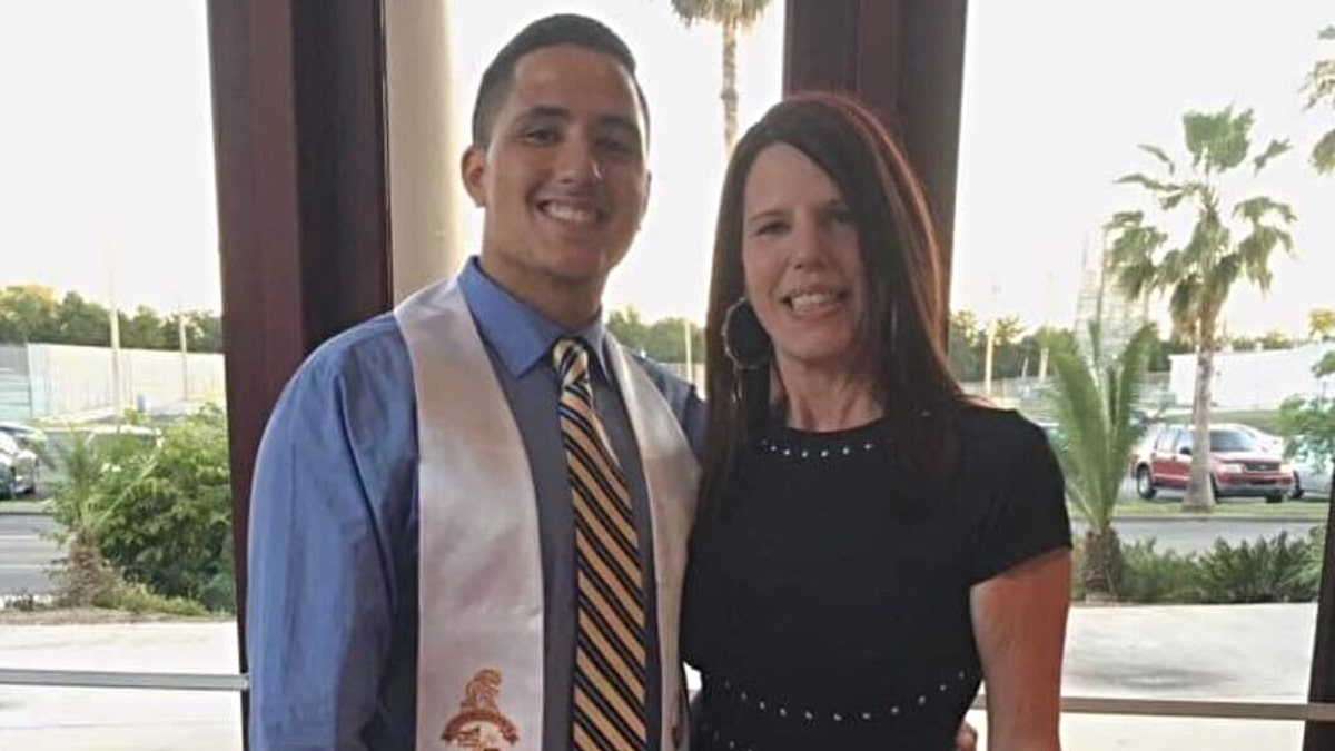 Nicholas Mauricio and his mother, Michel Mauricio