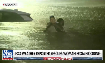 Hurricane Helene: FOX Weather meteorologist rescues woman from car during live shot as floodwaters rise