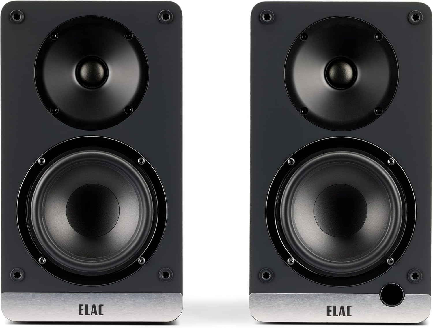 ELAC Debut ConneX 4-1/2″ Powered Bookshelf Speakers with HDMI ARC, Pair of Bookshelf Speakers for Home Entertainment System, Blue