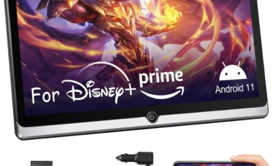 14inch Android Portable Car TV Headrest Monitor Tablet for Cars Back seat Support Phone Wireless mirroring Touchscreen with WiFi/Bluetooth/HDMI/USB/Video Player