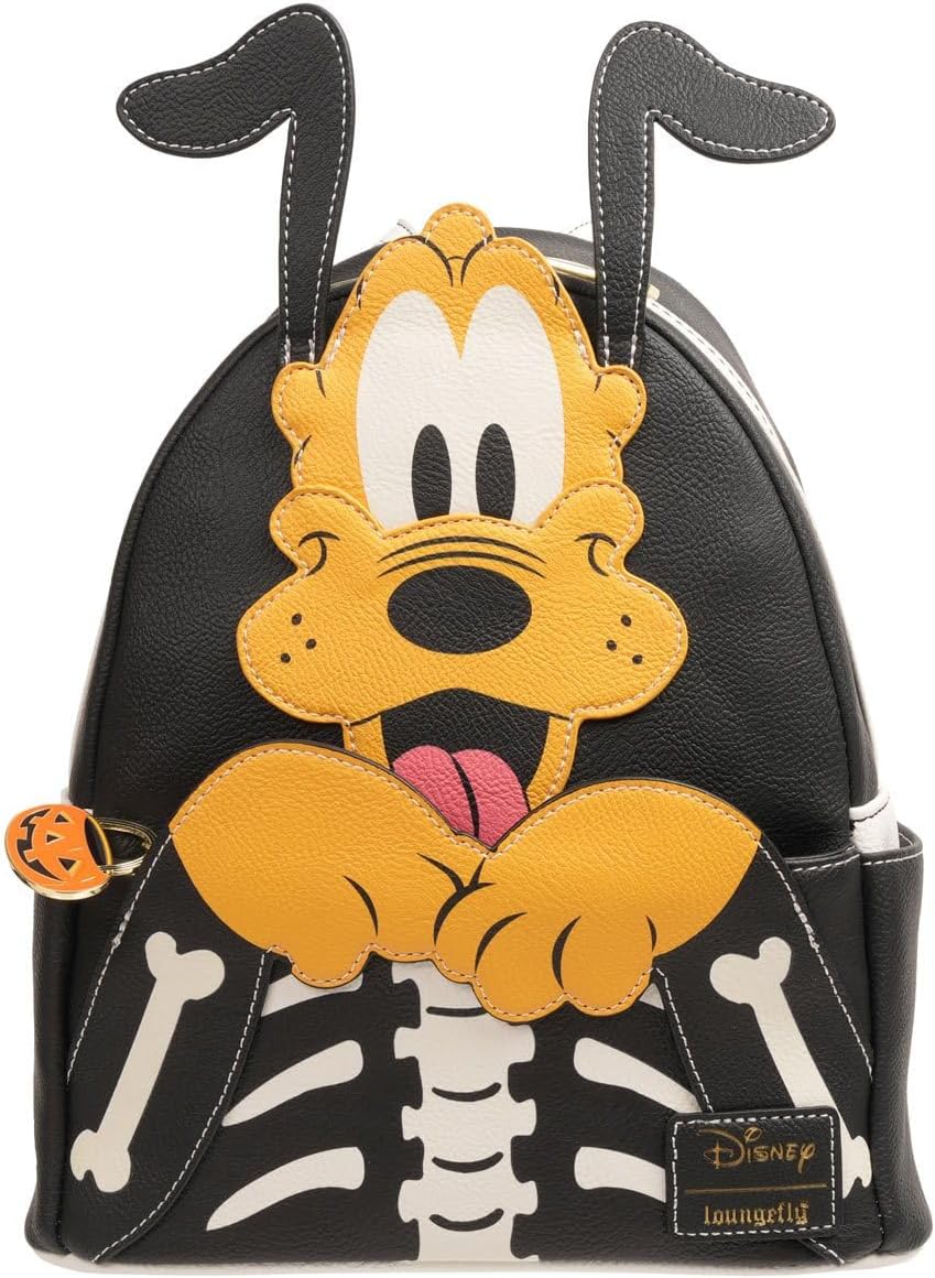 Loungefly Disney Pluto Skellington Glow-in-The-Dark Mini-Backpack – Entertainment Earth Exclusive