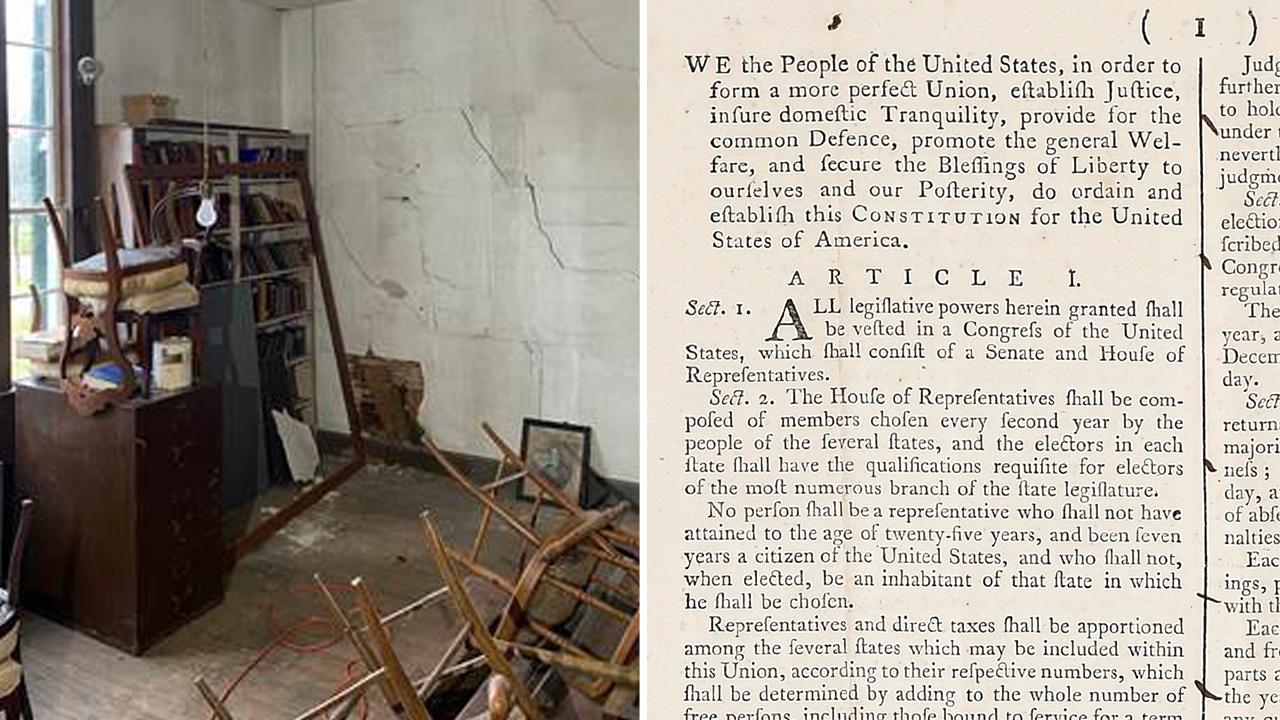 Rare copy of US Constitution found inside old filing cabinet to hit auction block