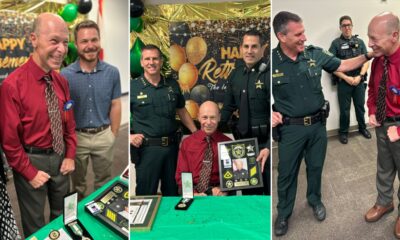 Florida deputy who was once paralyzed walks into his retirement party