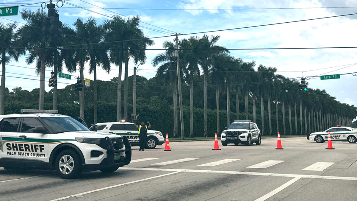 Sheriff vehicles after second Trump assassination attempt