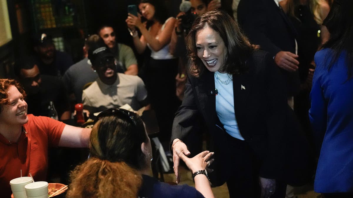 Kamala Harris kicks off a bus tour in battleground Georgia