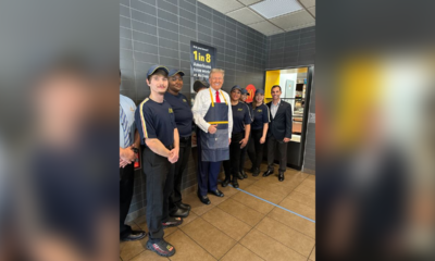 'Vindictive': Democrat in tight Senate race blasted by GOP rival for swipe at McDonald's after Trump visit