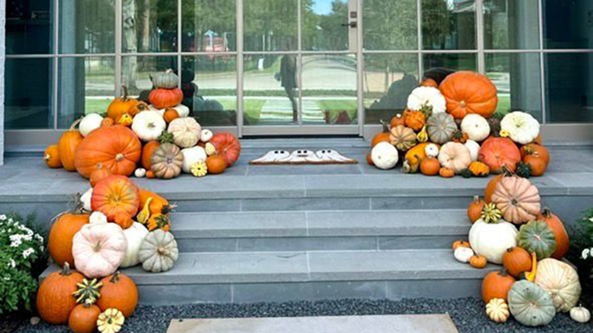 Festive front porch