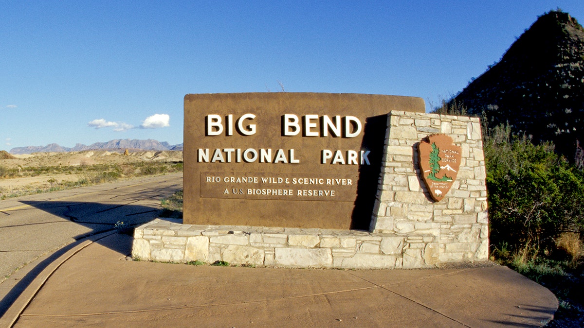 Big Bend National Park entrance sign