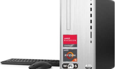 HP Pavilion Tower Desktop, AMD Ryzen 5 5600G, 64GB DDR4 RAM, 2TB PCIe SSD + 2TB HDD, SD Card Reader, VGA, HDMI, Wi-Fi 6, Wired KB & Mouse, Windows 11 Home