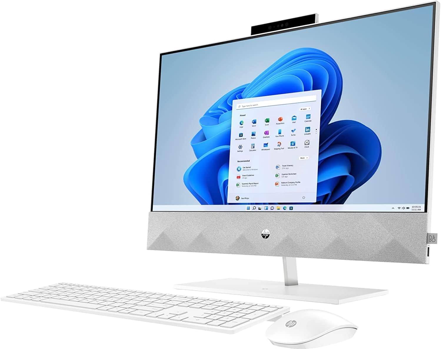 HP Pavilion 24 Desktop 8TB SSD 32GB RAM Extreme (Intel Core i7-11700K Processor with Turbo Boost to 5.00GHz, 32 GB RAM, 8 TB SSD, 24″ Touchscreen FullHD, Win 11) PC Computer All-in-One