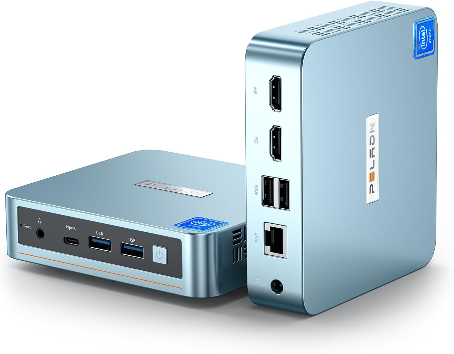 PELADN Mini PC, Intel 12th Gen Alder Lake- N100(up to 3.4GHz), 16GB DDR4 RAM 512GB M.2 PCIe SSD, Desktop Computer Support 4K Dual Display/USB3.2/WiFi 4/BT4.2