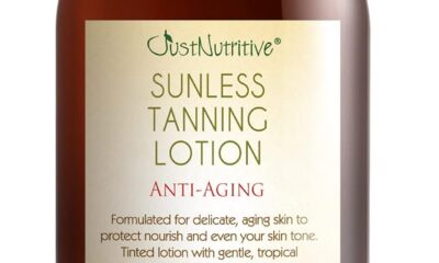 Sunless Tanning Lotion | Anti-Aging Self-Tanner | Body Tanning | Sun Kiss Glow Bronze Finish | Bronzer Lotion For All Skin Types | Just Nutritive | 8 Oz