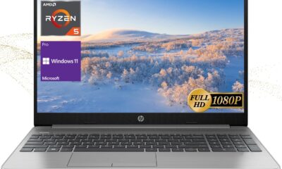 HP 255 G9 Portable Laptop, Business and Professional, 15.6″ FHD Display, AMD Ryzen 5 5625U, 32GB RAM, 1TB PCIe SSD, Webcam, HDMI, SD Card Reader, Wi-Fi 6, Windows 11 Pro, Dark Ash Silver