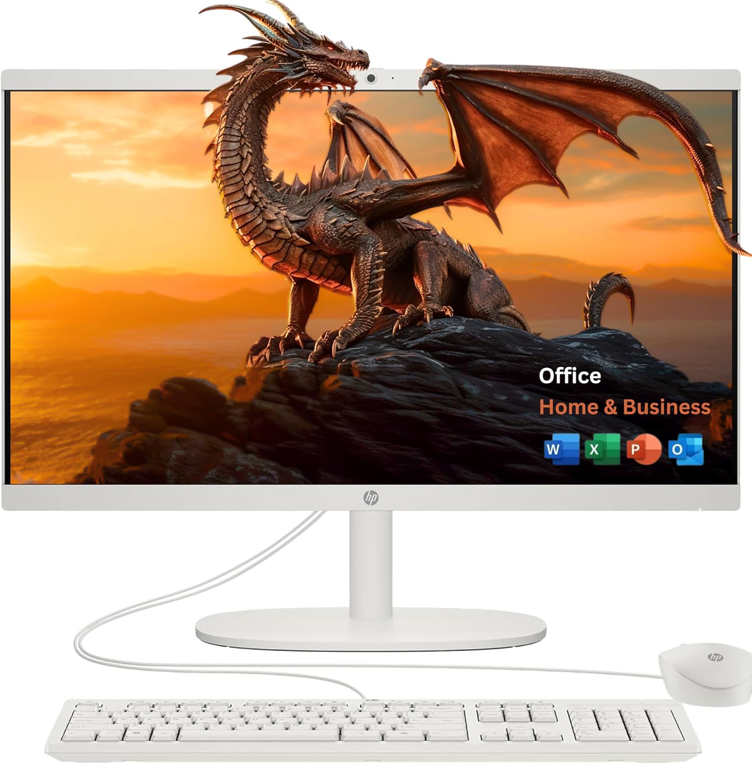 HP 22 inch All-in-One Desktop PC (New Version, 32GB RAM | 1TB Storage)