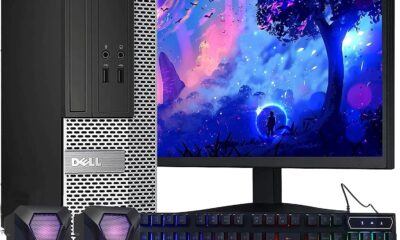 Dell OptiPlex Computer Desktop PC, Intel Core i5 3rd Gen 3.2 GHz, 16GB RAM, 2TB HDD, New 22 Inch LED Monitor, RGB Keyboard and Mouse, WiFi, Windows 10 Pro (Renewed)