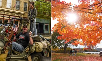 Autumn leaf-peeping along New York's Hudson River 'chained' to American independence