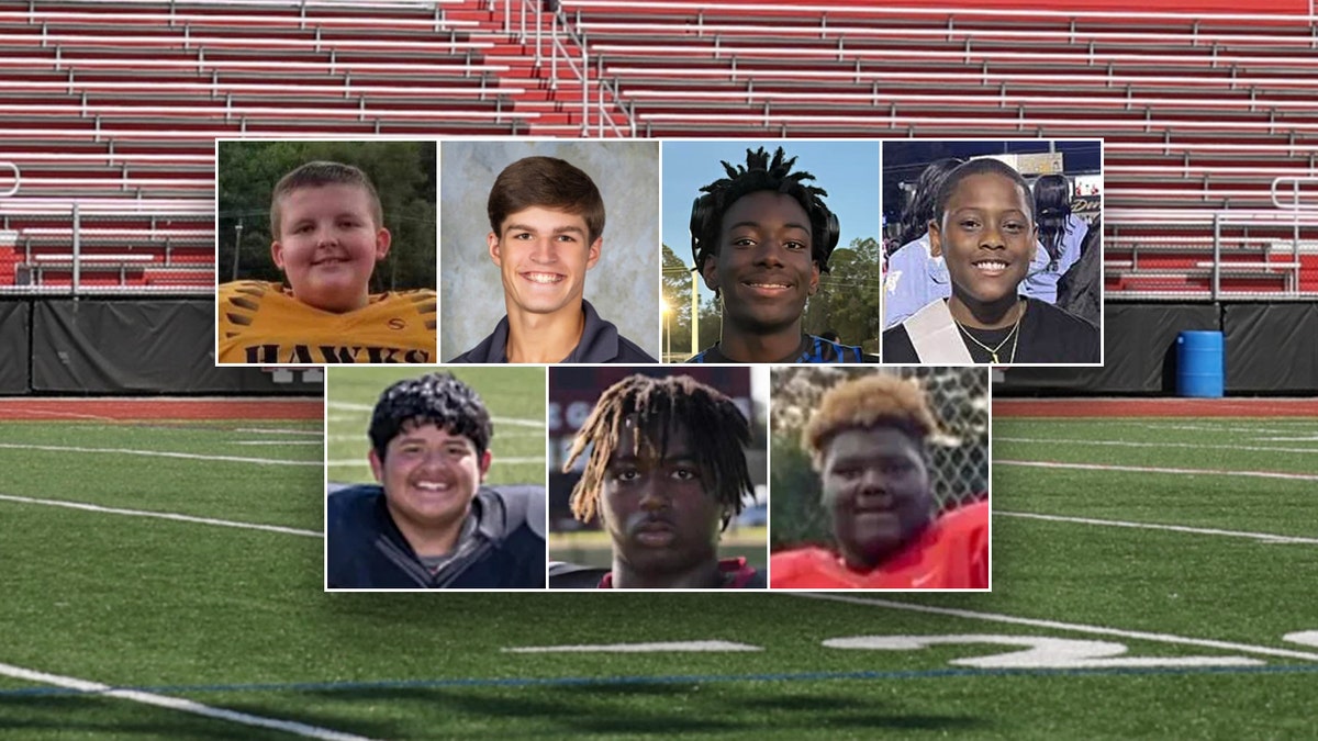 13-year-old Cohen Craddock of West Virginia, 16-year-old Caden Tellier of Alabama, 15-year-old Robert James Gillon III of Florida, 15-year-old Javion Taylor of Virginia, 15-year-old Ovet Gomez-Regalado of Maryland, 14-year-old Semaj Wilkins of Alabama, and 16-year-old Leslie Noble of Maryland.