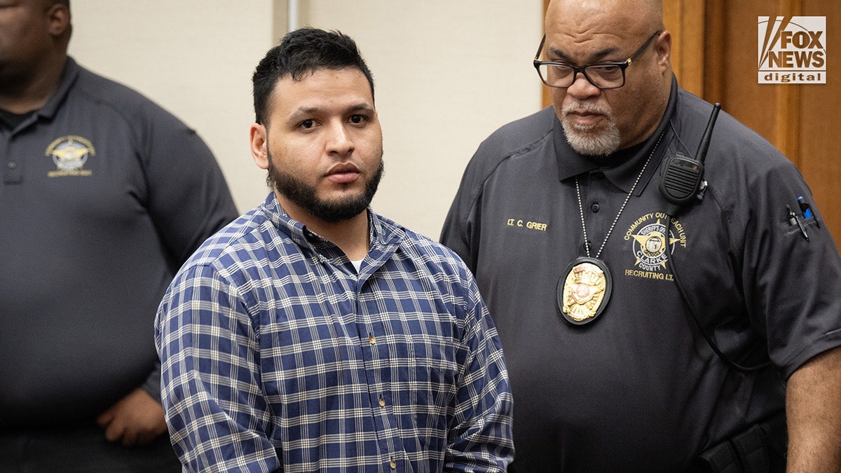 Jose Ibarra appears in court for a pre-trial evidence hearing in Athens, Georgia