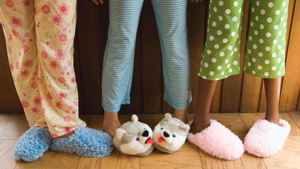 Kids in pajamas