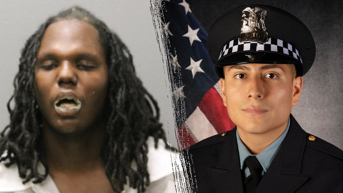 Darion C. McMillian, 23 (L) and Officer Enrique Martinez, 26 (R)