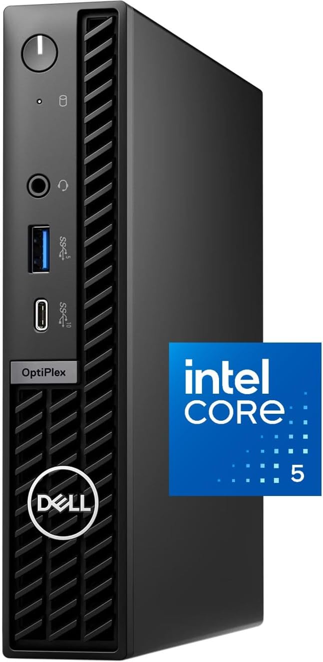 DELL OptiPlex 7020 MFF Micro Form Factor Desktop Computer – 14th Gen Intel Core i5-14500T 14-Core up to 4.8 GHz, Intel UHD Graphics 770, Wi-Fi, HDMI, DP, Windows 11 Pro (32GB RAM | 2TB SSD)