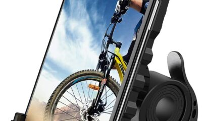 Lamicall Bike Phone Holder, Motorcycle Phone Mount – Motorcycle Handlebar Cell Phone Clamp, Scooter Phone Clip for iPhone 15 Pro Max/Plus, 14 Pro Max, S9, S10 and More 4.7″ to 6.8″ Smartphones