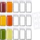 15 Pack 2 oz Glass Shot Bottles w/ White Lids & 15 Labels – Small Clear Jar for Ginger, Wellness Shot, Juice, Sample, Whiskey – Travel Mini Bottles – Wide Mouth, Leakproof, Dishwasher Safe