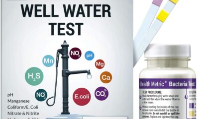 Well Water Test Kit for Drinking Water – Quick and Easy Home Water Testing Kit for Bacteria Nitrate Nitrite pH Manganese & More | Made in The USA in Line with EPA Limits [NO MAILING Required]