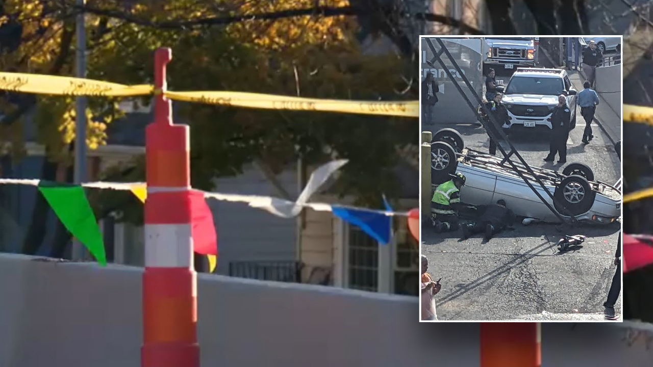 Illinois driver plunges off parking garage deck near mall: photo