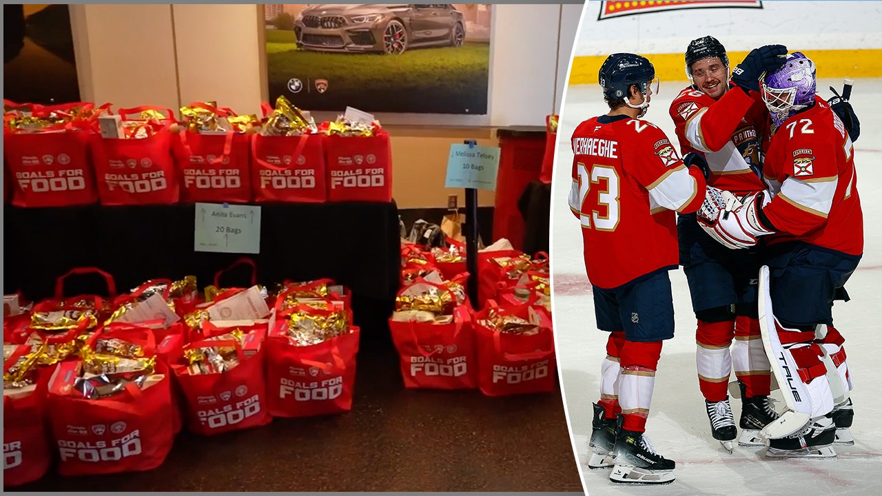 Food in focus as NHL team helps feed hungry residents through goals scored