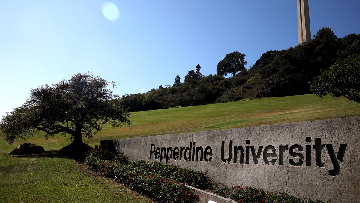 Pepperdine University sign