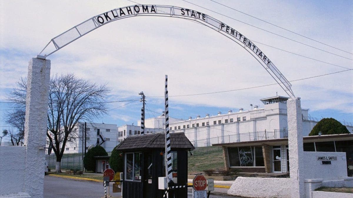 OK penitentiary entrance gate