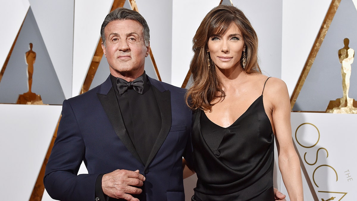 Sylvester Stallone and his wife