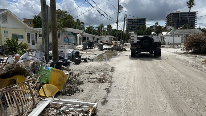 The Florida National Guard 715th Military Police Company operated supply distribution points in Florida on Oct. 4, 2024.