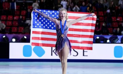 Texas native Amber Glenn wins biggest US women's figure skating title in 14 years, beating Japan's stars