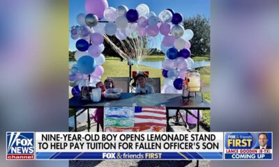 Florida boy opens lemonade stand to cover daycare tuition for fallen officer's son: 'What Jesus would do'