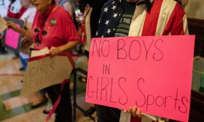 Enraged parents scream at school board for allowing trans athlete in girls' sports: 'Teach them self control!'