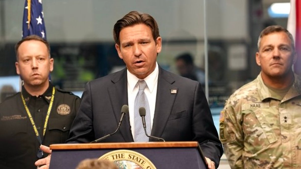 Florida Gov. Ron DeSantis holds multiple storm preparation news conferences on Oct. 7, 2024, as Hurricane Milton bears down on Florida.