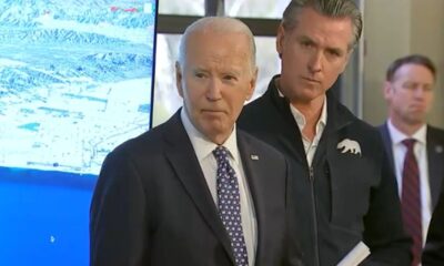 Biden celebrates great-grandchild, takes no questions at California wildfire briefing with Newsom