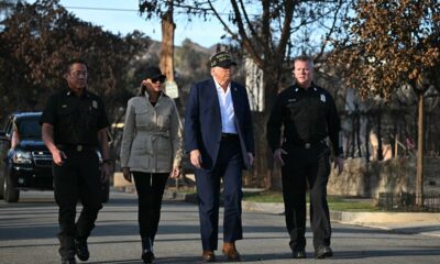 Trump meets with California residents, fire and law enforcement officials to see LA wildfire damage first hand