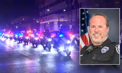 North Las Vegas Police officer killed in shootout with suspect, honored with procession