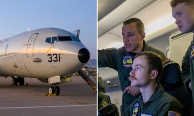 US military flying surveillance aircraft for reconnaissance missions along southern border with Mexico