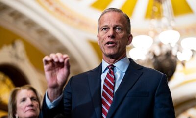 Facing possible primary challenge from Trump ally, long-serving senator gets backing of leader Thune