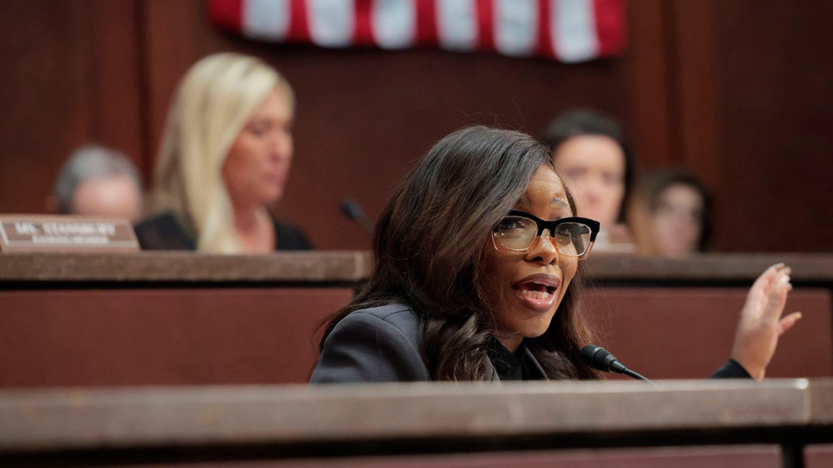 Jasmine Crockett at hearing