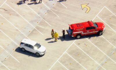 SUV catches fire at Disneyland, black smoke sent drifting over parking structure