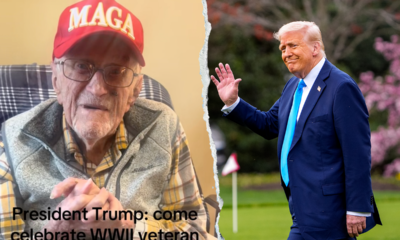 WWII vet turning 104 invites 'favorite president' Trump to celebration, and discusses his secret for long life