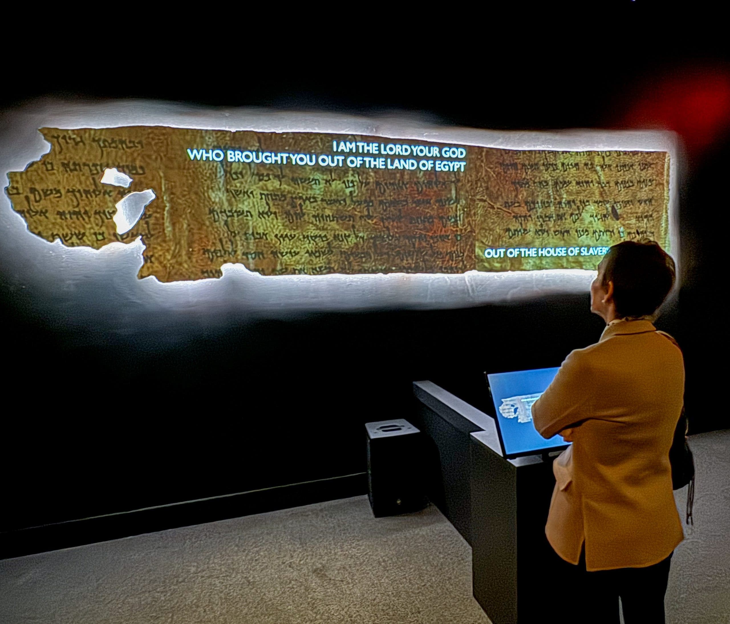 Ancient Ten Commandments fragment of 2,000-year-old manuscript to go on display at Reagan Library