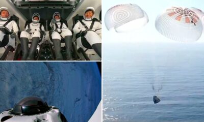 First private SpaceX polar mission splashes down near California